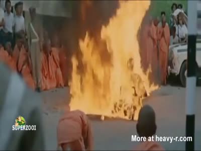 Buddist Monk Self Immolates