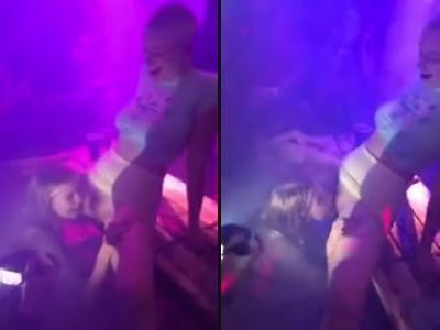 Girl Eats Friends Pussy In Middle Of Club
