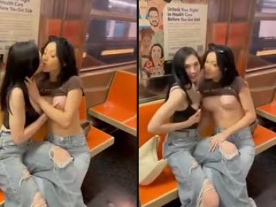 Bi-Curious Teens Getting Naughty In Subway