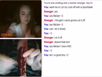 Girl Orders Boy To Cut Off Cock