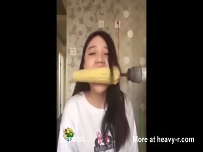 Loosing Hair Over A Corn Cob